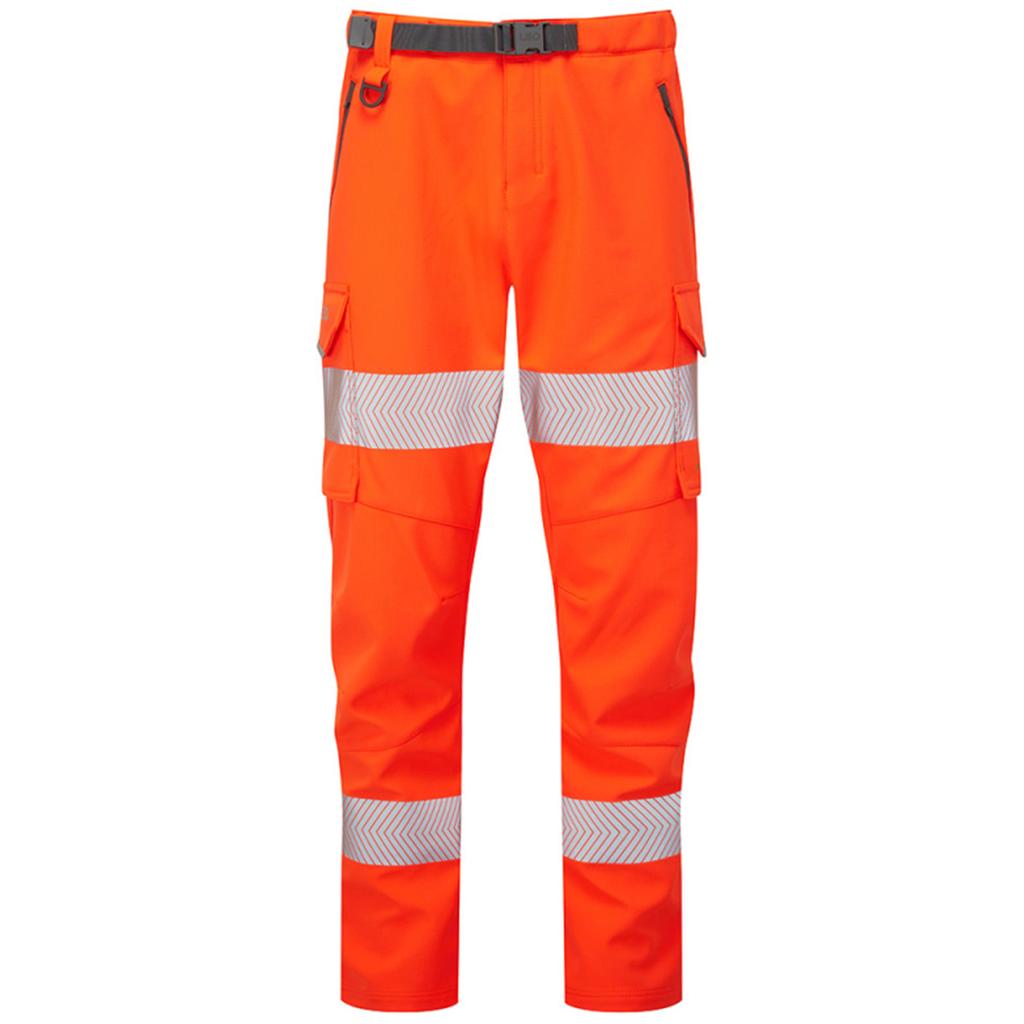 Leo EcoViz Starcross Women’s Orange Hi-Vis Stretch Trousers 26R