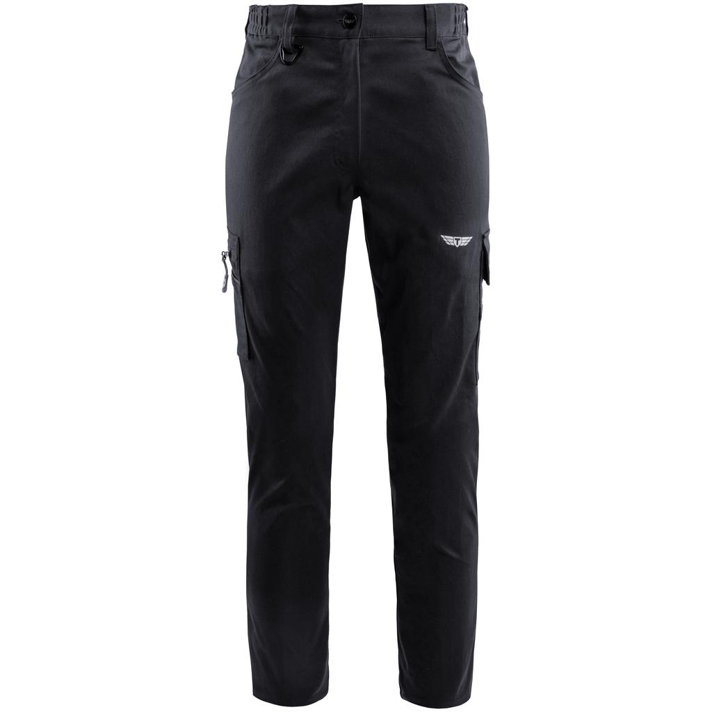TROJAN Stretch Women’s Black Cargo Trousers 10S