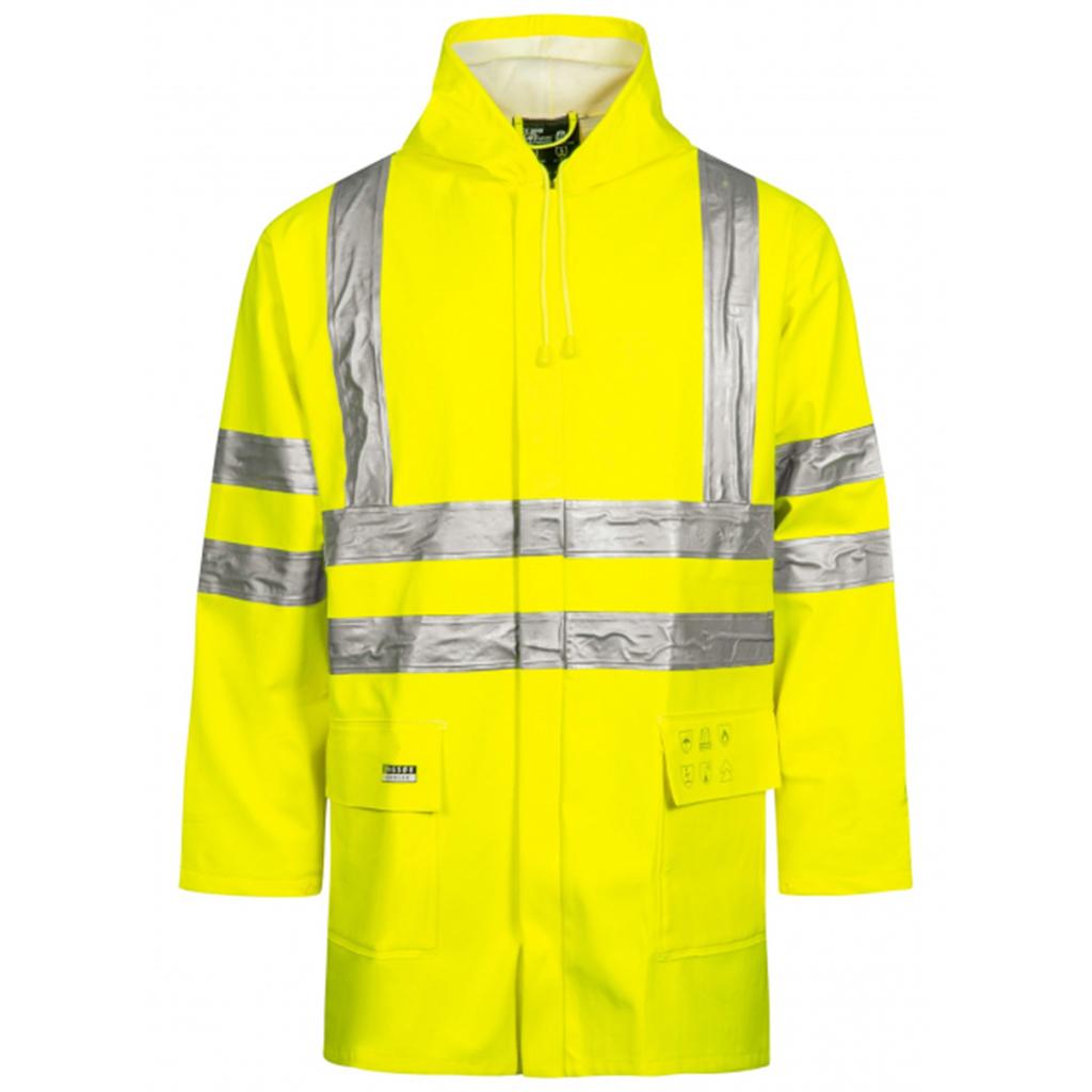 Lyngsøe Rainwear ARC-LR4055 Men’s Yellow Hi-Vis Arc-Flash Jacket S