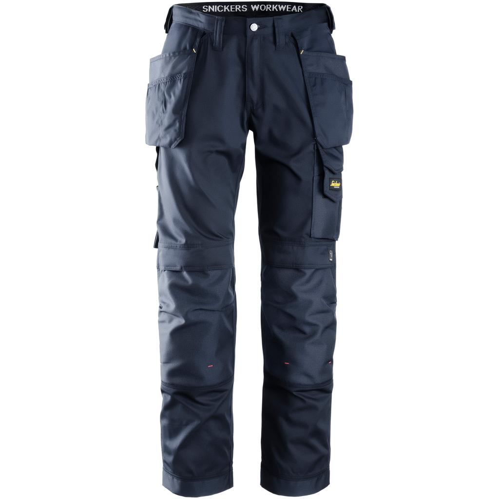 Snickers Craftsmen 3211 Men’s Navy Trousers with Holster Pockets 30R (042)