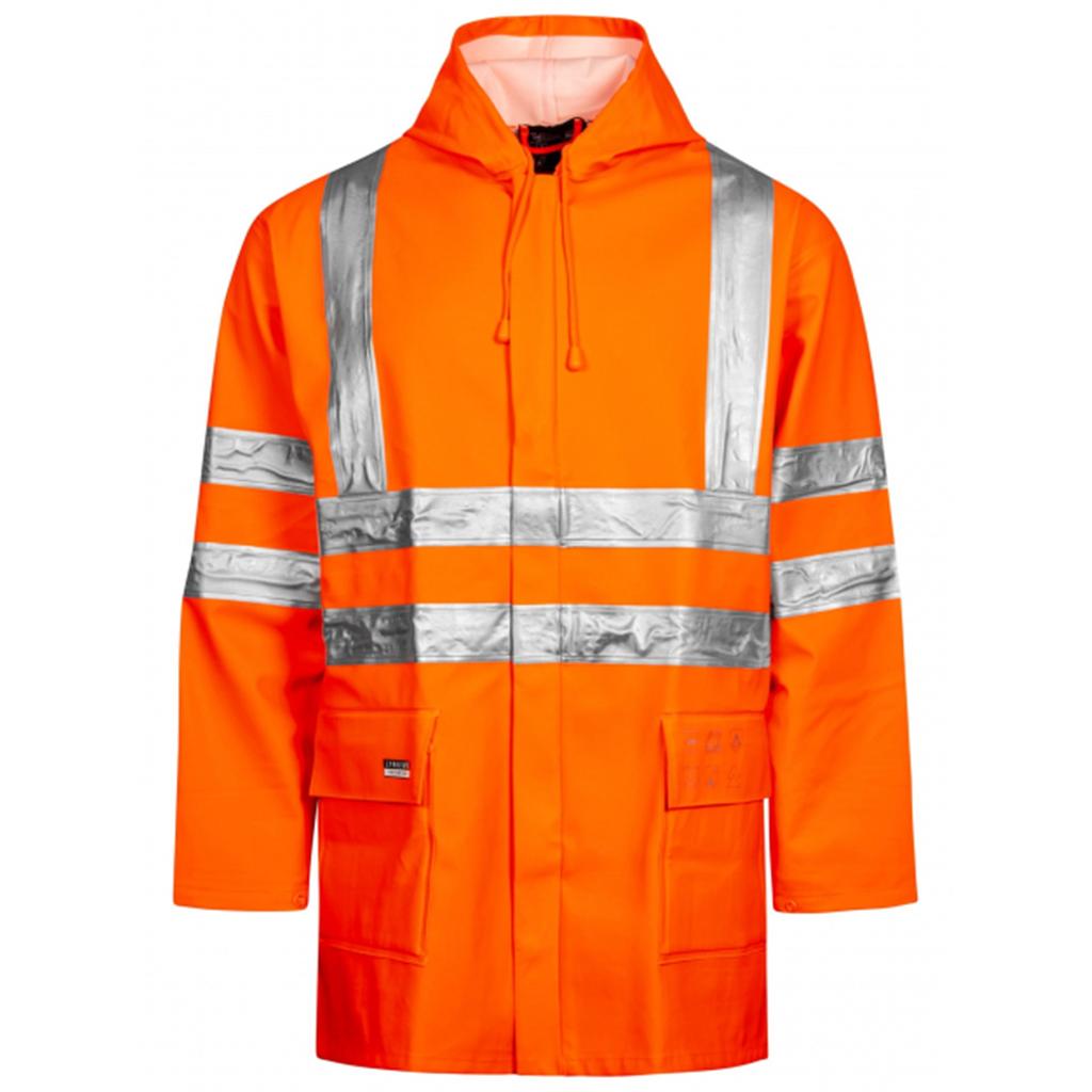 Lyngsøe Rainwear ARC-LR4055 Men’s Orange Hi-Vis Arc-Flash Jacket S